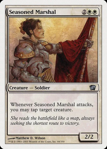 Seasoned Marshal, Magic card 8ED 44 — Eighth Edition set