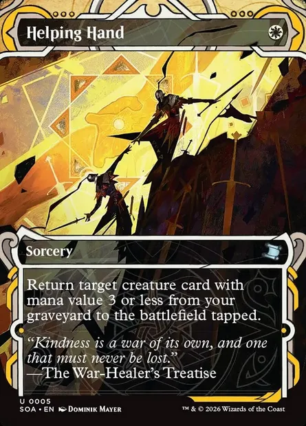Helping Hand, Magic card SOA 5 — Secrets of Strixhaven Mystical Archive set