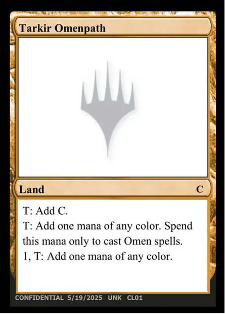 Tarkir Omenpath, Magic card UNK CL01 — Unknown Event set