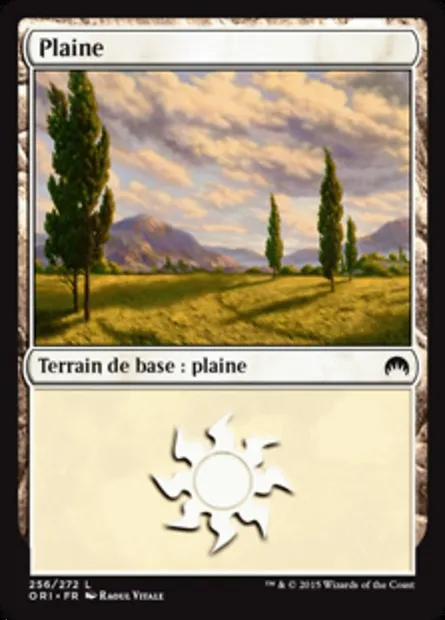 Plaine, carte Magic ORI 256 — extension Magic Origines