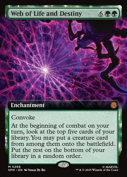 Web of Life and Destiny, Magic card SPM 268 — Marvel's Spider-Man set