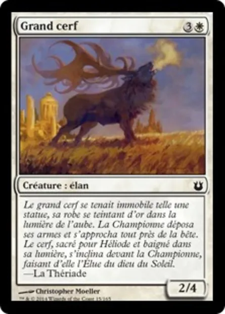 Grand cerf, carte Magic BNG 15 — extension Créations divines