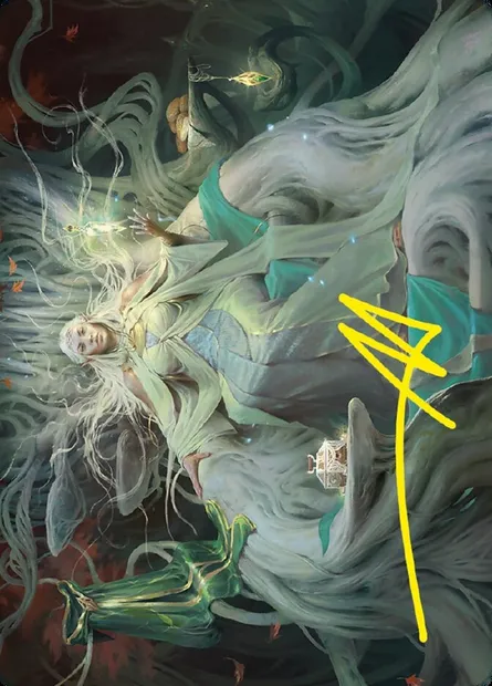 Galadriel, Gift-Giver // Galadriel, Gift-Giver, carte Magic ALTR 35 — extension Tales of Middle-earth Art Series