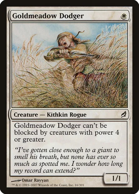 Goldmeadow Dodger, Magic card LRW 16 — Lorwyn set