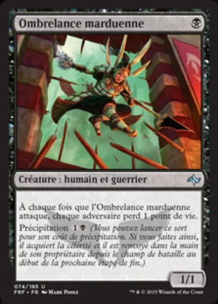 Ombrelance marduenne, carte Magic FRF 74 — extension Destin reforgé