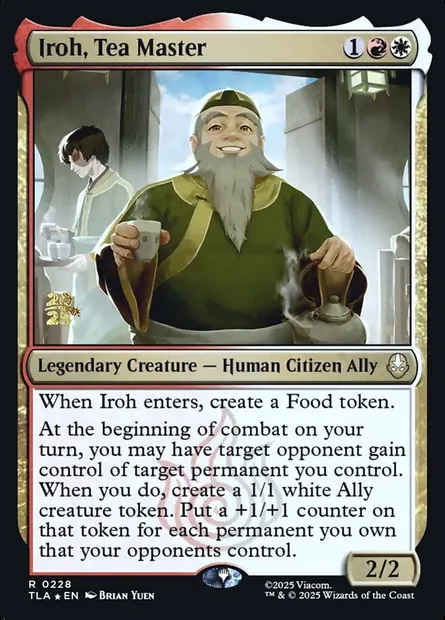 Iroh, Tea Master, Magic card PTLA 228s — Avatar: The Last Airbender Promos set