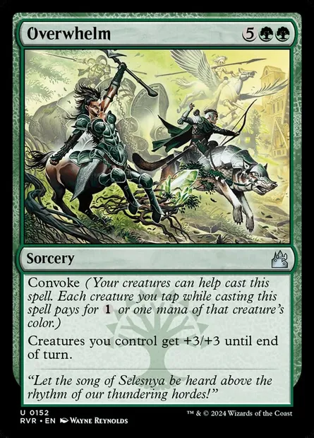 Overwhelm, Magic card RVR 152 — Ravnica Remastered set