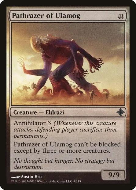 Pathrazer of Ulamog, Magic card ROE 9 — Rise of the Eldrazi set