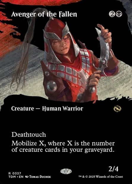 Avenger of the Fallen, Magic card TDM 337 — Tarkir: Dragonstorm set