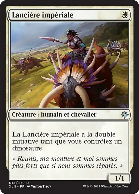 Lancière impériale, carte Magic XLN 15 — extension Ixalan