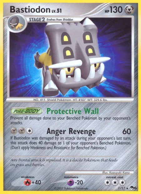Bastiodon, Pokémon card P6 1 — POP Series 6 set