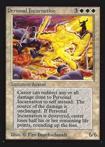 Personal Incarnation, Magic card CEI 32 — Intl. Collectors' Edition set
