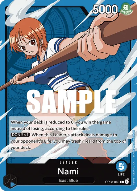 Nami, One Piece card OP03-040 — PILLARS OF STRENGTH set