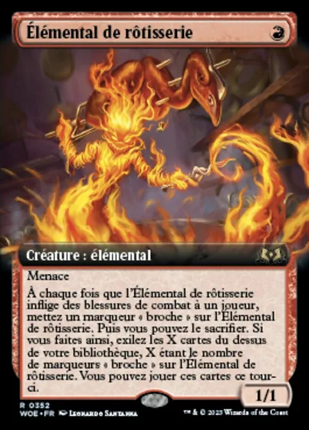 Élémental de rôtisserie, carte Magic WOE 352 — extension Wilds of Eldraine