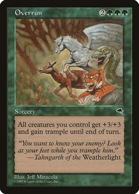 Overrun, Magic card TMP 243 — Tempest set