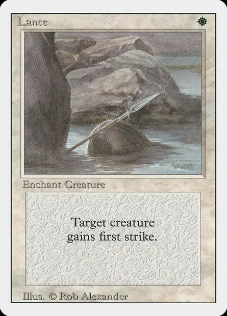 Lance, Magic card 3ED 27 — Revised Edition set