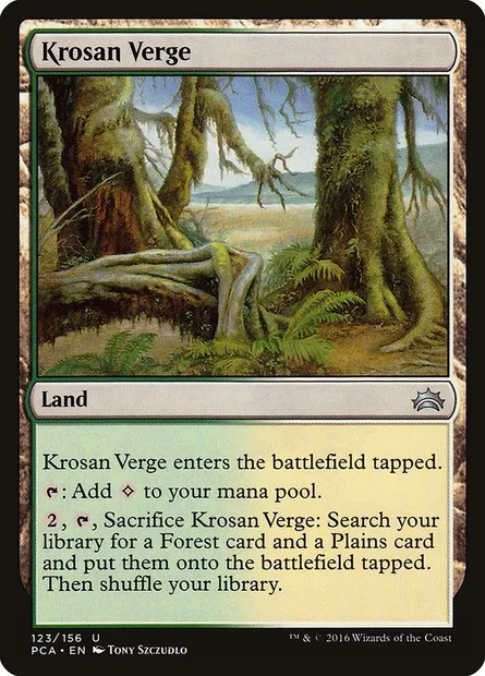 Krosan Verge, Magic card PCA 123 — Planechase Anthology set