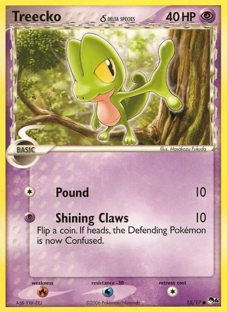Treecko δ, Pokémon card P4 15 — POP Series 4 set