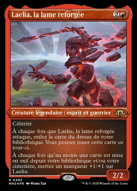 Laelia, la lame reforgée, carte Magic MH3 482 — extension Modern Horizons 3