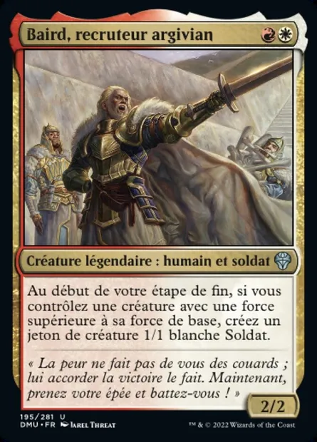 Baird, recruteur argivian, carte Magic DMU 195 — extension Dominaria Uni