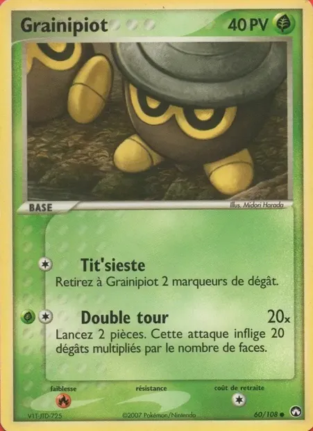 Grainipiot, carte Pokémon PK 60 — extension EX Gardiens du Pouvoir