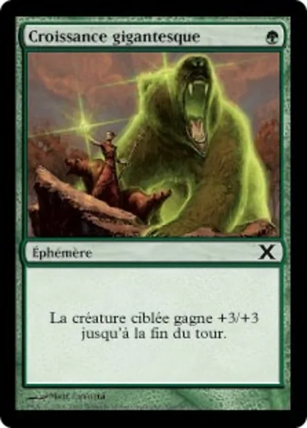 Croissance gigantesque, carte Magic 10E 266 — extension Dixième édition