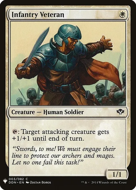 Infantry Veteran, Magic card PLST DDN-3 — The List set