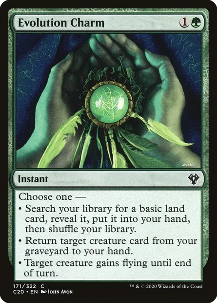 Evolution Charm, Magic card C20 171 — Commander 2020 set