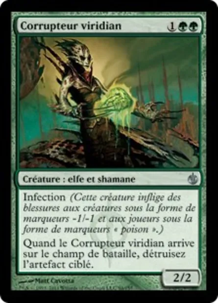 Corrupteur viridian, carte Magic MBS 94 — extension Mirrodin assiégé