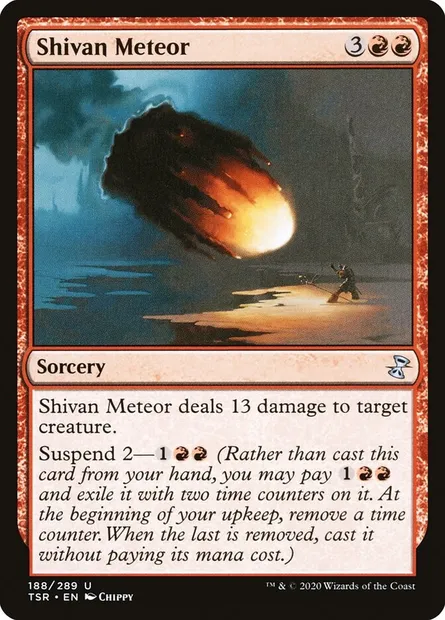 Shivan Meteor, Magic card TSR 188 — Time Spiral Remastered set
