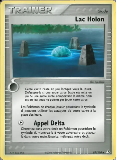 Lac Holon, carte Pokémon HP 87 — extension EX Fantômes Holon