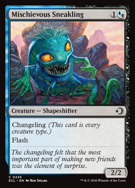 Mischievous Sneakling, Magic card ECL 235 — Lorwyn Eclipsed set