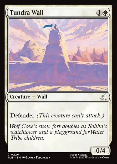 Tundra Wall, Magic card TLE 220 — Avatar: The Last Airbender Eternal set
