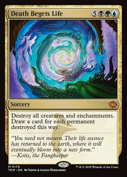 Death Begets Life, Magic card TDM 176 — Tarkir: Dragonstorm set