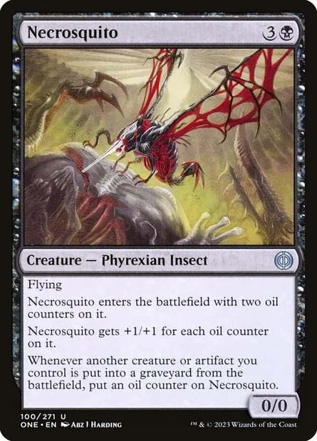 Necrosquito, Magic card ONE 100 — Phyrexia: All Will Be One set