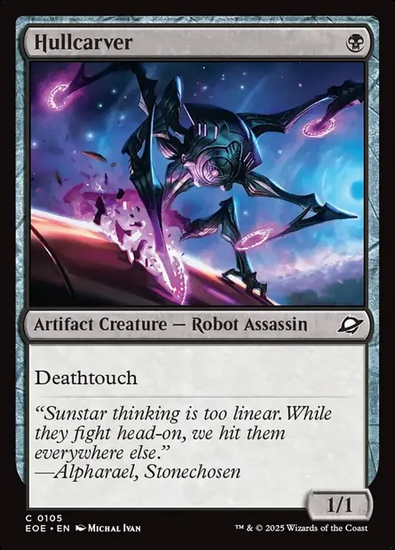 Hullcarver, Magic card EOE 105 — Edge of Eternities set