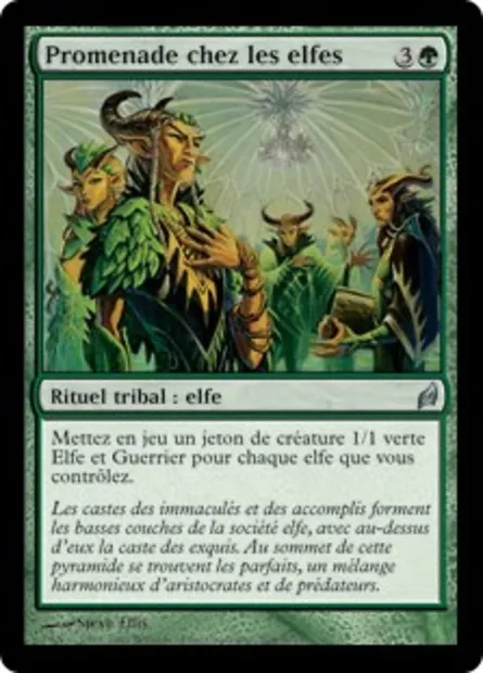 Promenade chez les elfes, carte Magic LRW 208 — extension Lorwyn