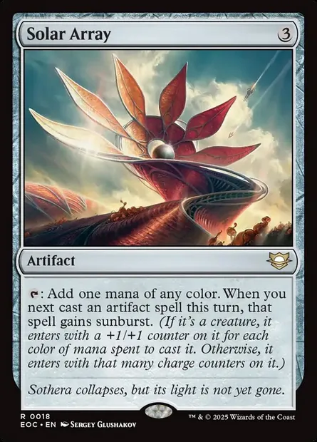 Solar Array, Magic card EOC 18 — Edge of Eternities Commander set