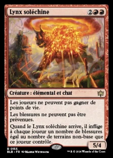 Lynx soléchine, carte Magic BLB 155 — extension Bloomburrow
