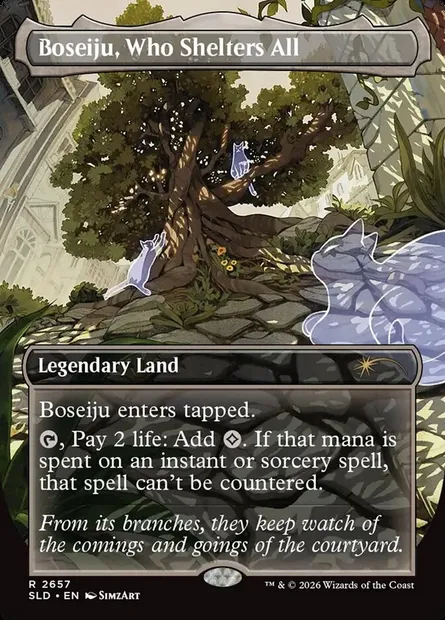 Boseiju, Who Shelters All, Magic card SLD 2657 — Secret Lair Drop set