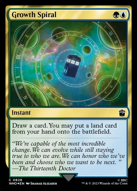 Growth Spiral, Magic card WHO 828 — Doctor Who set