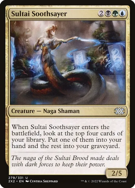 Sultai Soothsayer, Magic card 2X2 279 — Double Masters 2022 set