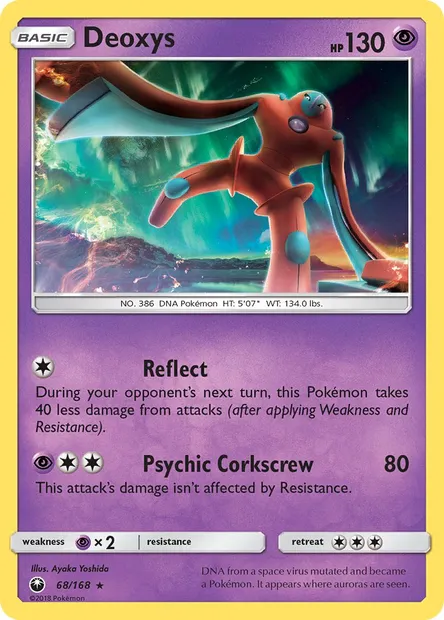 Deoxys, Pokémon card CES 68 — Celestial Storm set