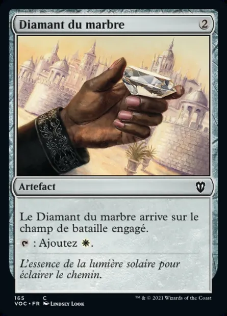 Diamant du marbre, carte Magic VOC 165 — extension Crimson Vow Commander