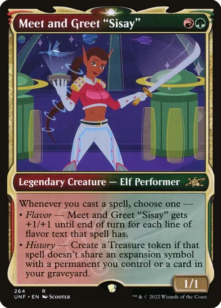 Meet and Greet "Sisay", Magic card UNF 264 — Unfinity set