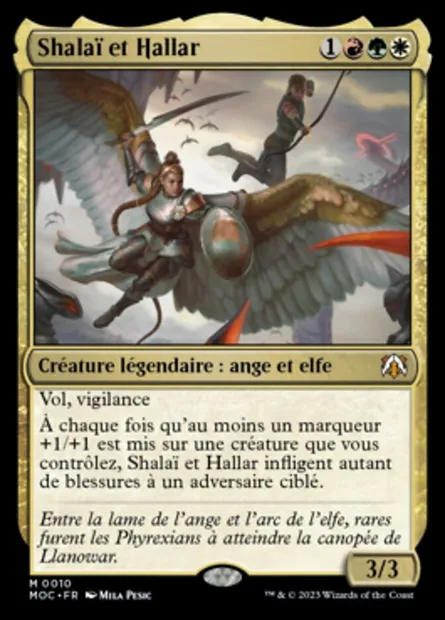 Shalaï et Hallar, carte Magic MOC 10 — extension March of the Machine Commander
