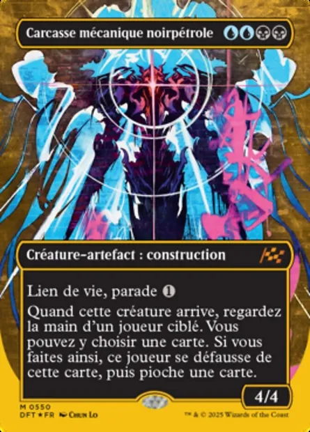 Carcasse mécanique noirpétrole, carte Magic DFT 550 — extension Aetherdrift
