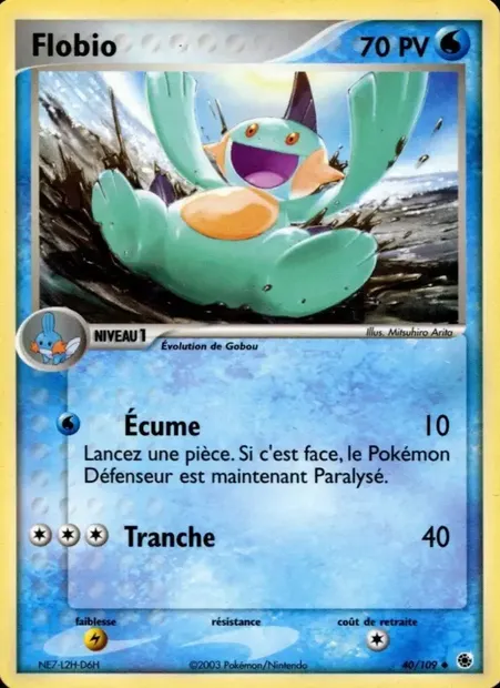 Flobio, carte Pokémon RS 40 — extension EX Rubis & Saphir