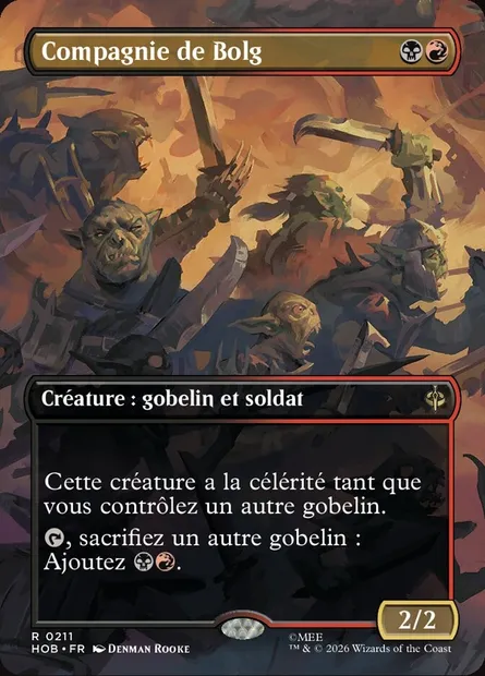 Compagnie de Bolg, carte Magic HOB 211 — extension The Hobbit