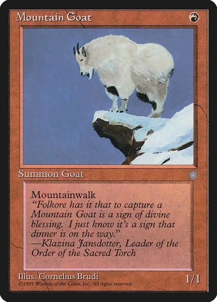 Bouquetin, carte Magic ICE 203 — extension Ere Glaciaire